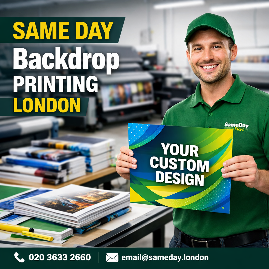 Same Day Backdrop Printing London