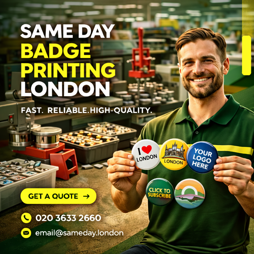 Same Day Badge Printing London