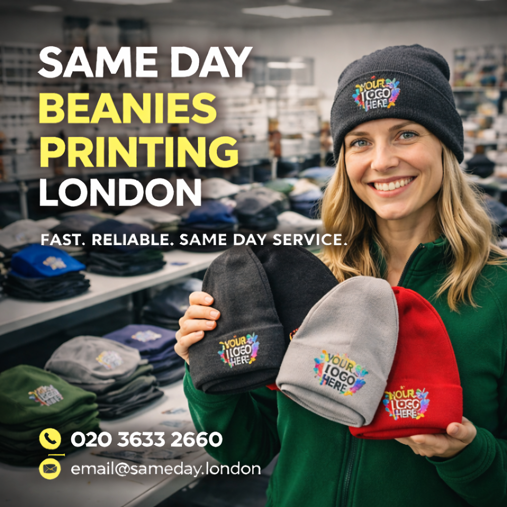 Same Day Beanies Printing London