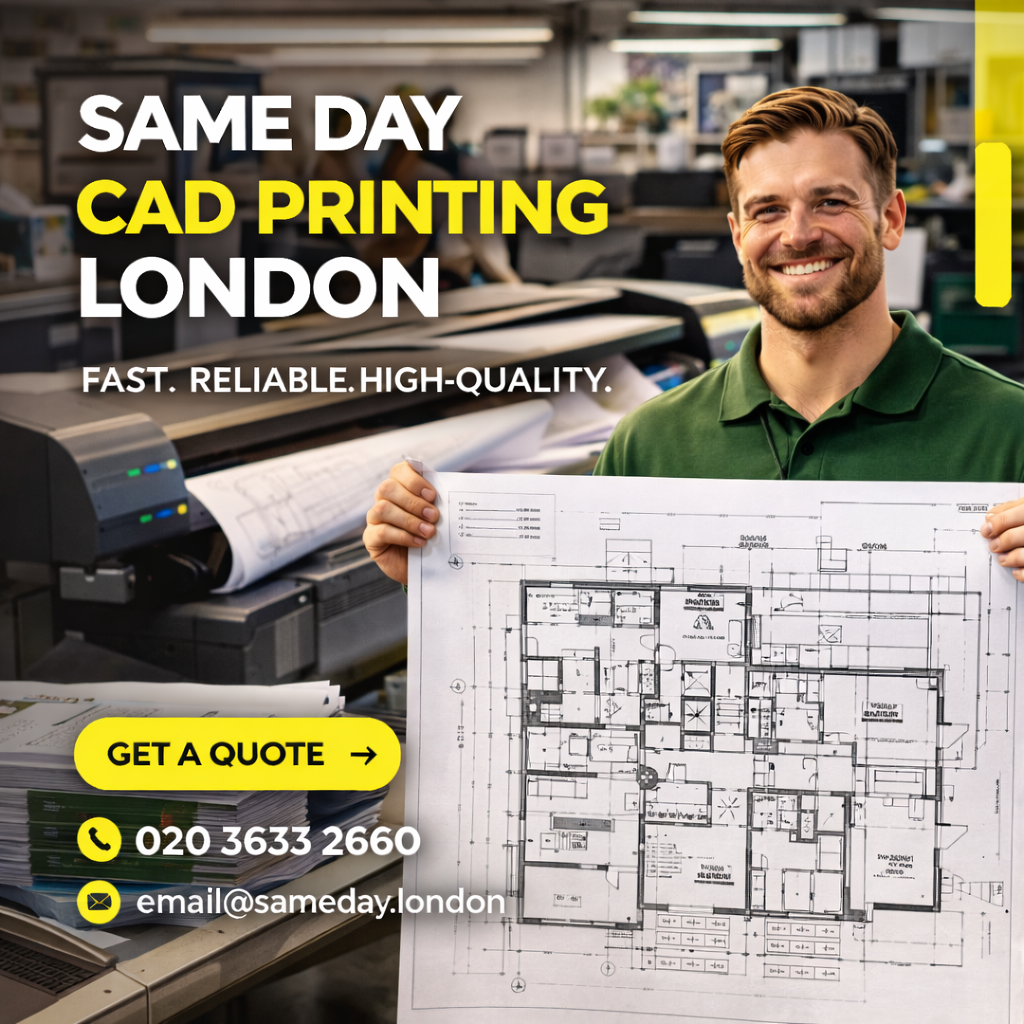 Same Day CAD Printing London