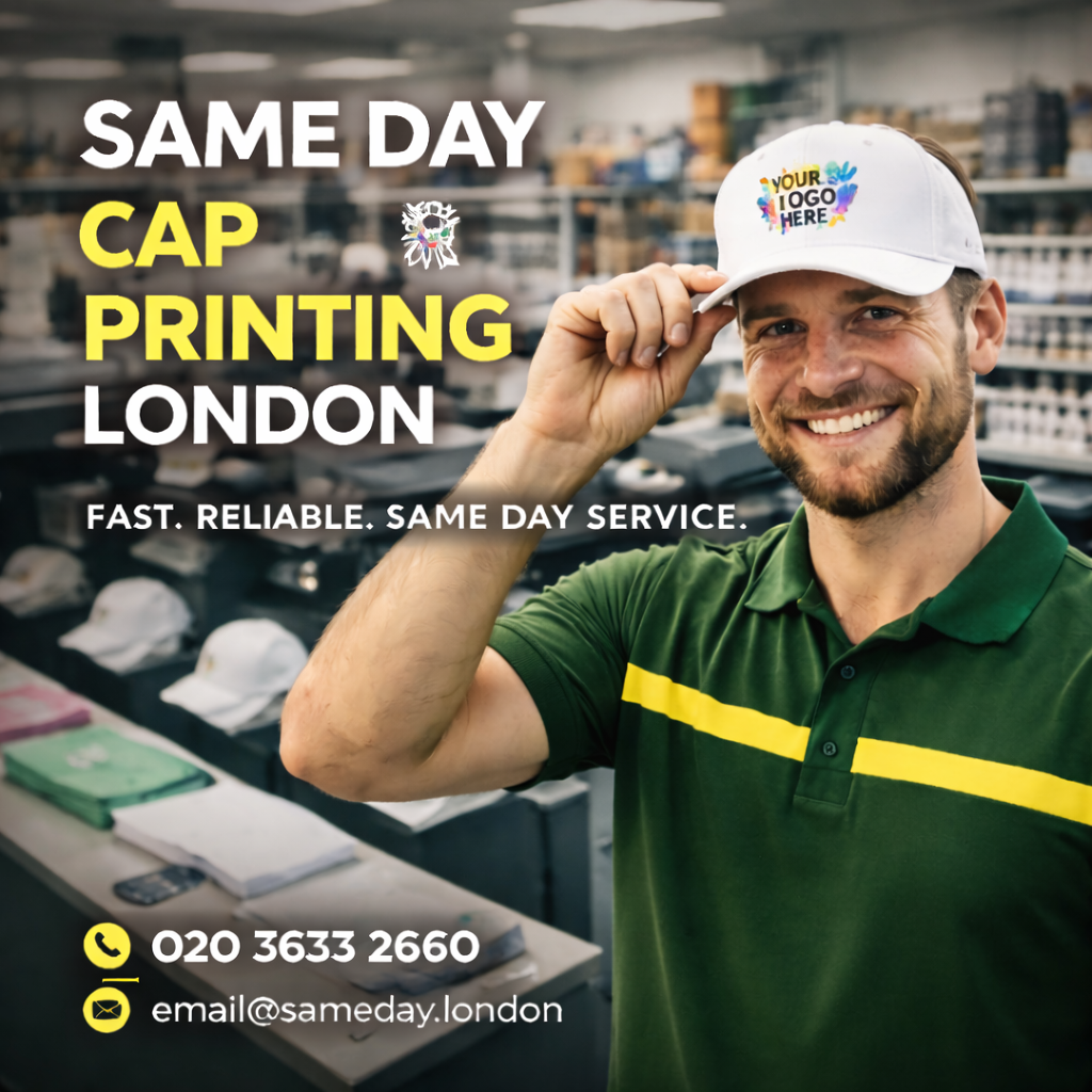 Same Day Cap Printing London