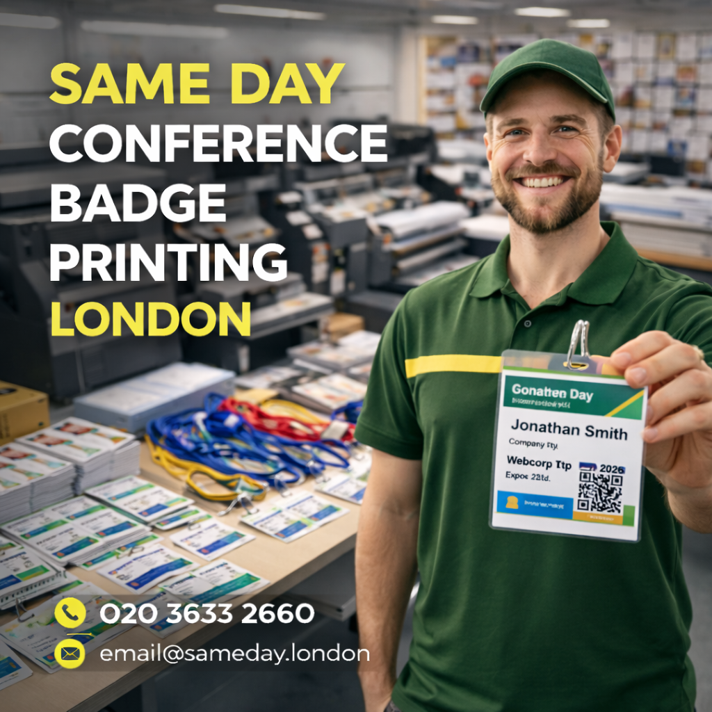 Same Day Conference Badge Printing London