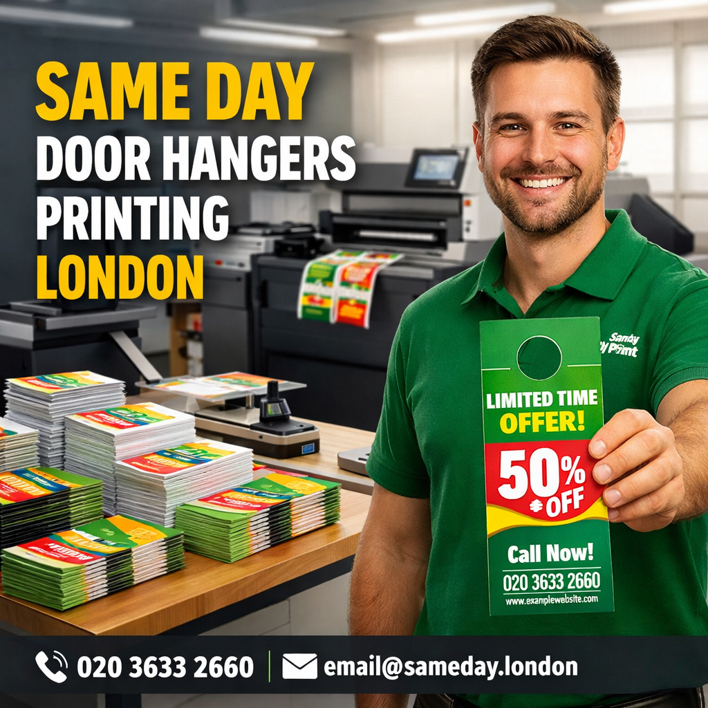Same Day Door Hangers printing London