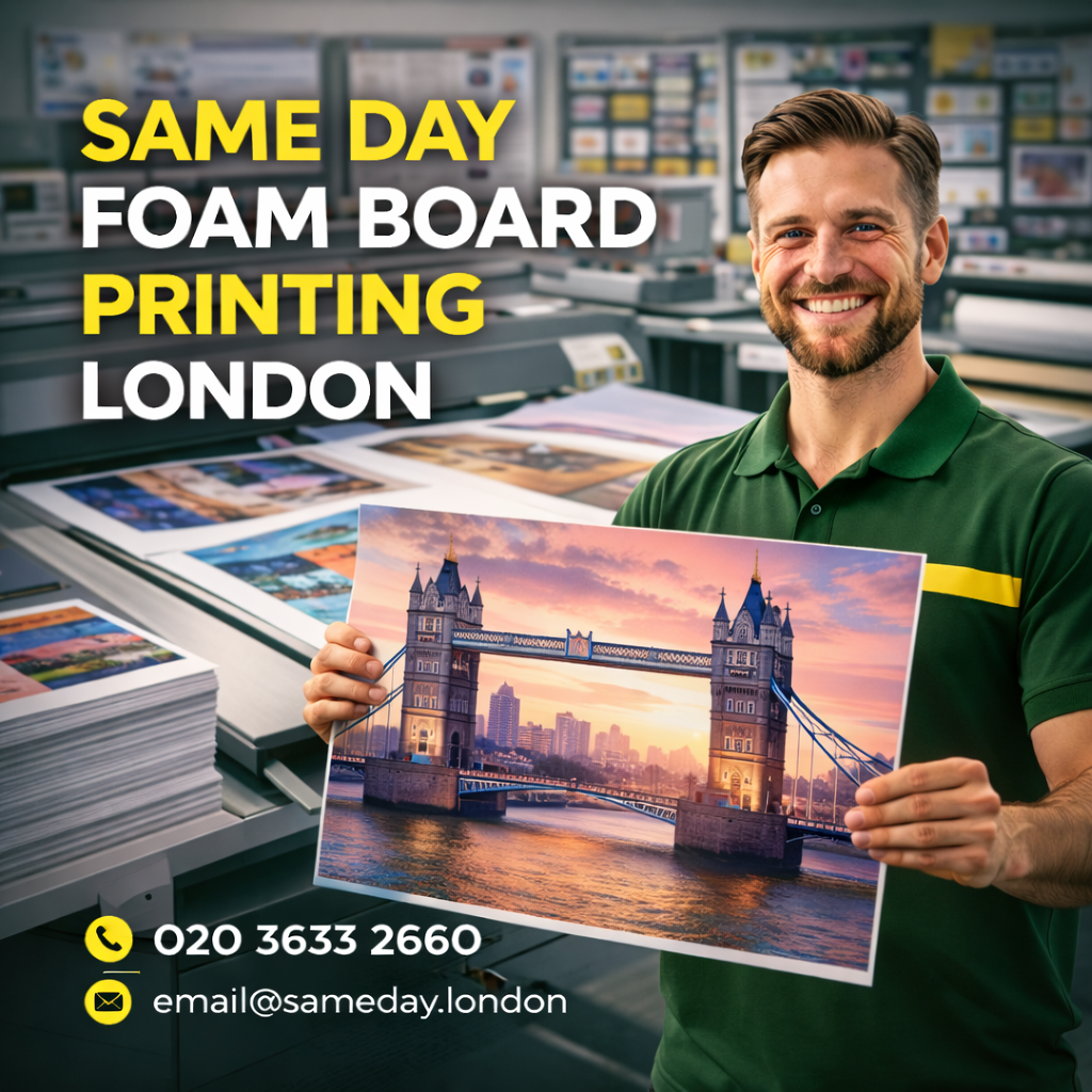 Same Day Foam Board Printing London