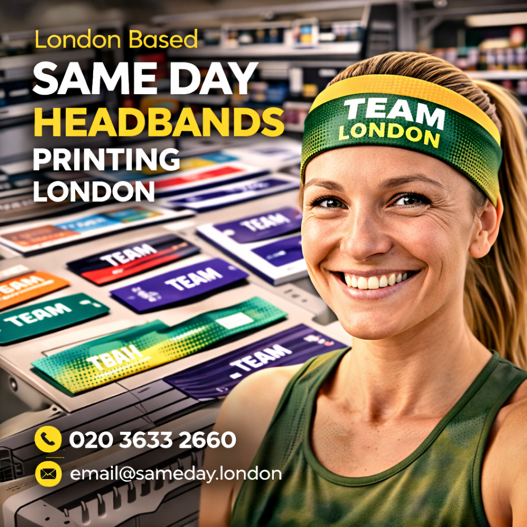 Same Day Headbands Printing London