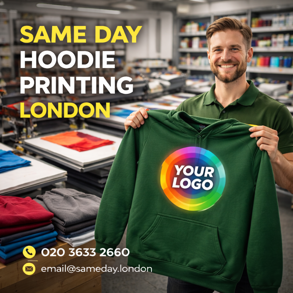 Same Day Hoodie Printing London