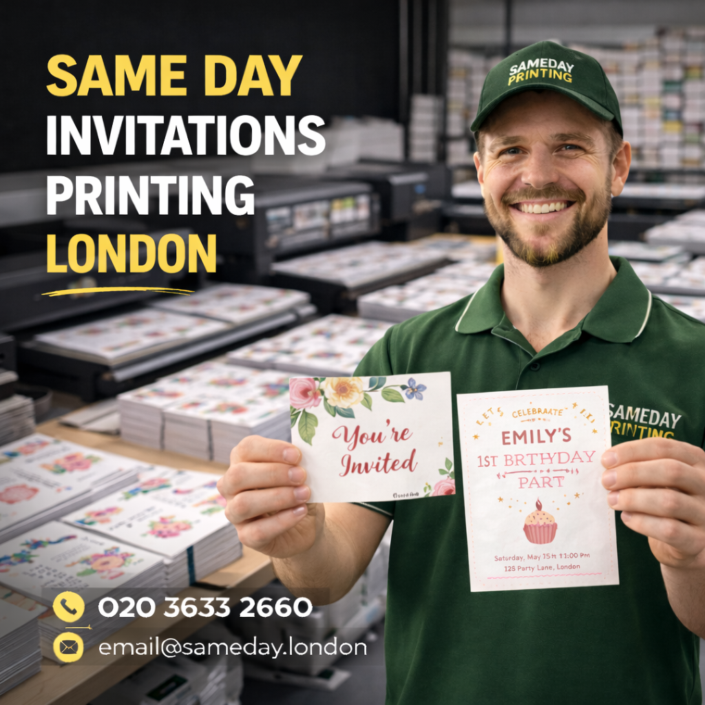 Same Day Invitations Printing London