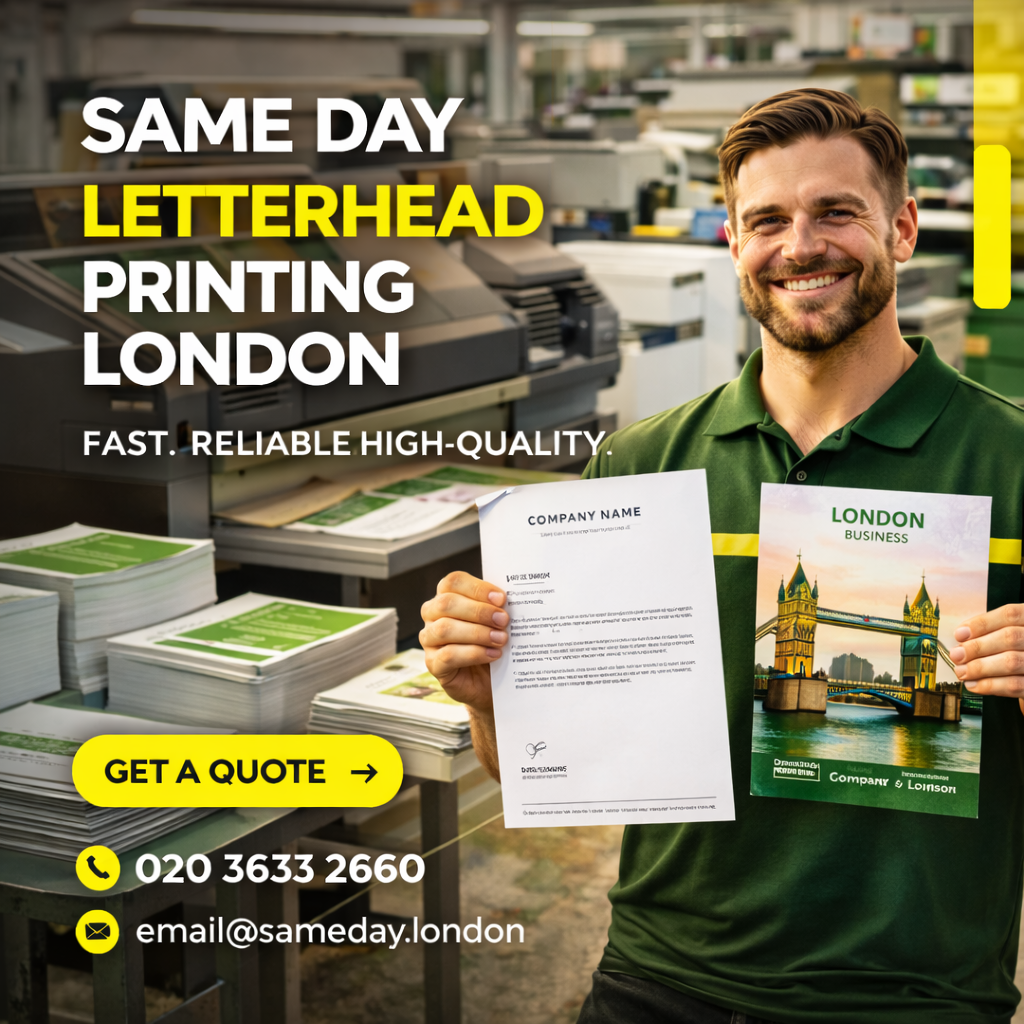 Same Day Letterhead Printing London