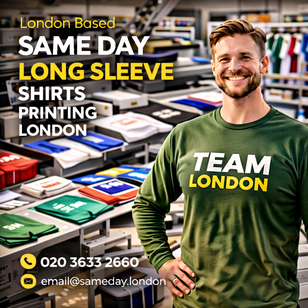 Same Day Long Sleeve Shirts Printing London
