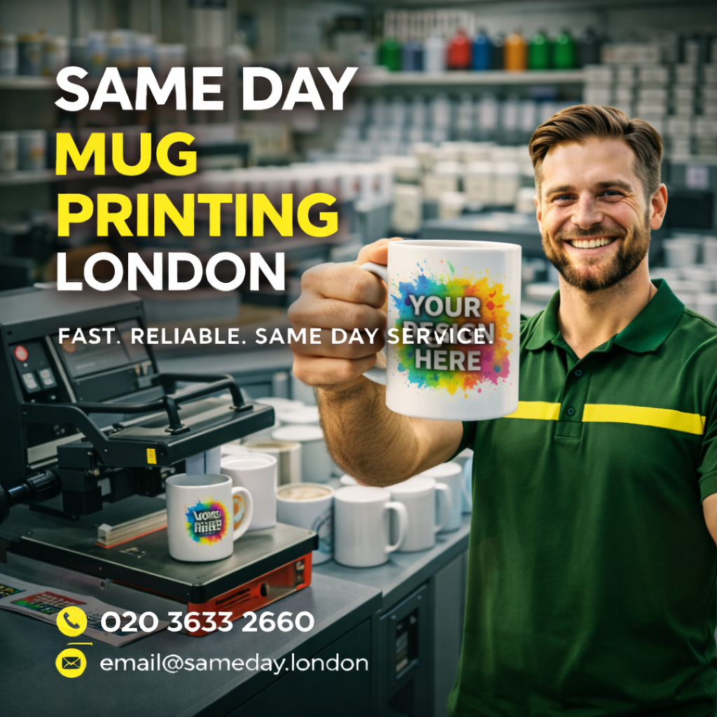 Same Day Mug Printing London