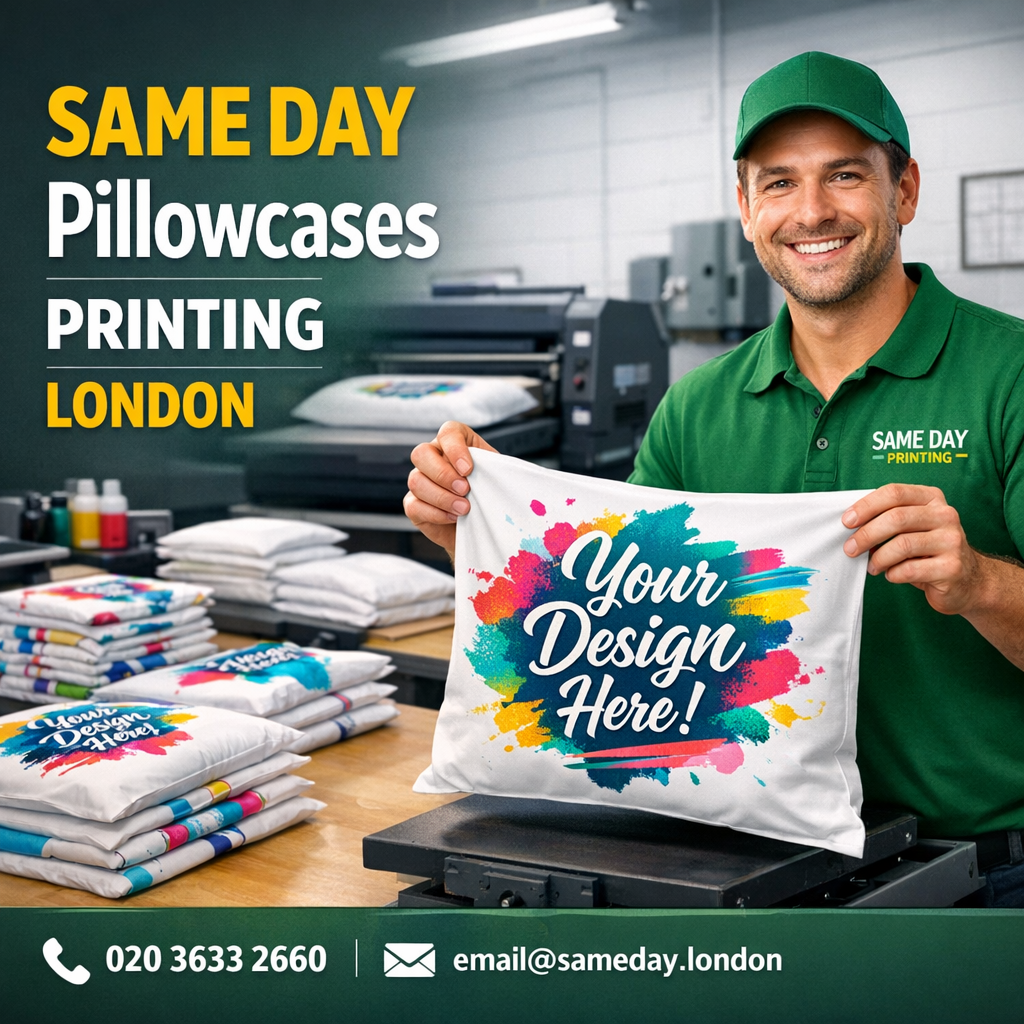 Same Day Pillowcases Printing London