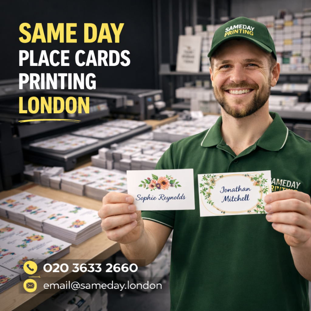 Same Day Place Cards Printing London