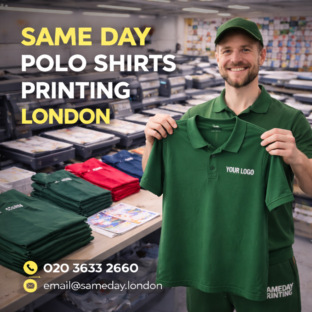 Same Day Polo Shirts Printing London