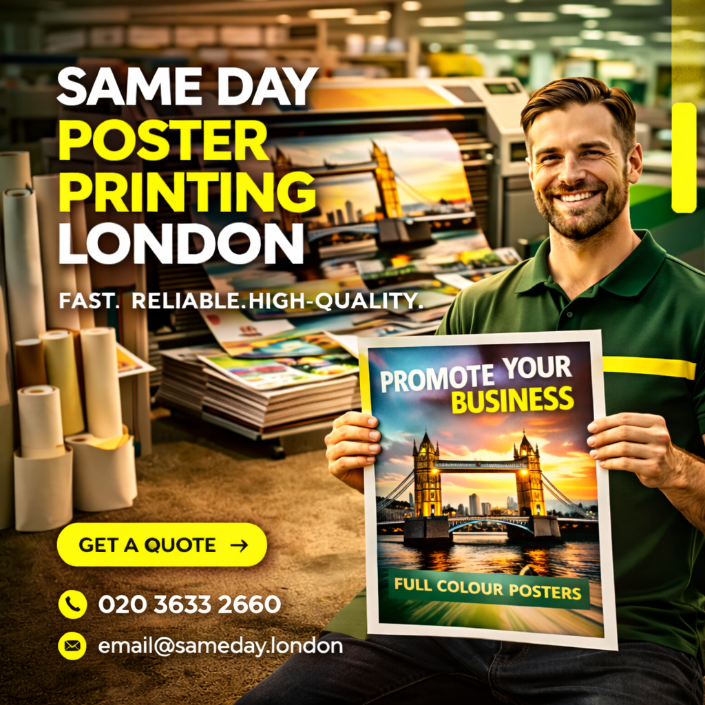 Same Day Poster Printing London