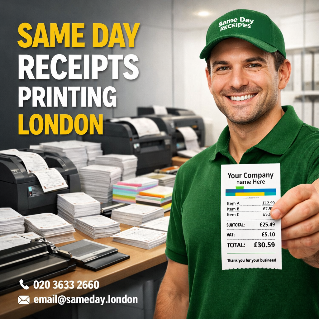 Same Day Receipts Printing London