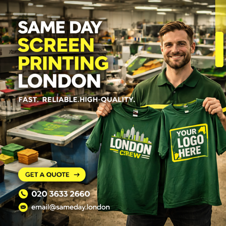 Same Day Screen Printing London | Fast 24/7 Service