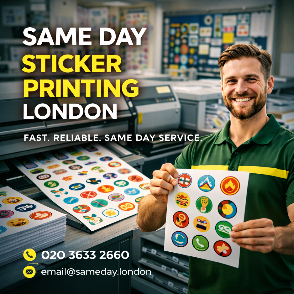 Same Day Sticker Printing London