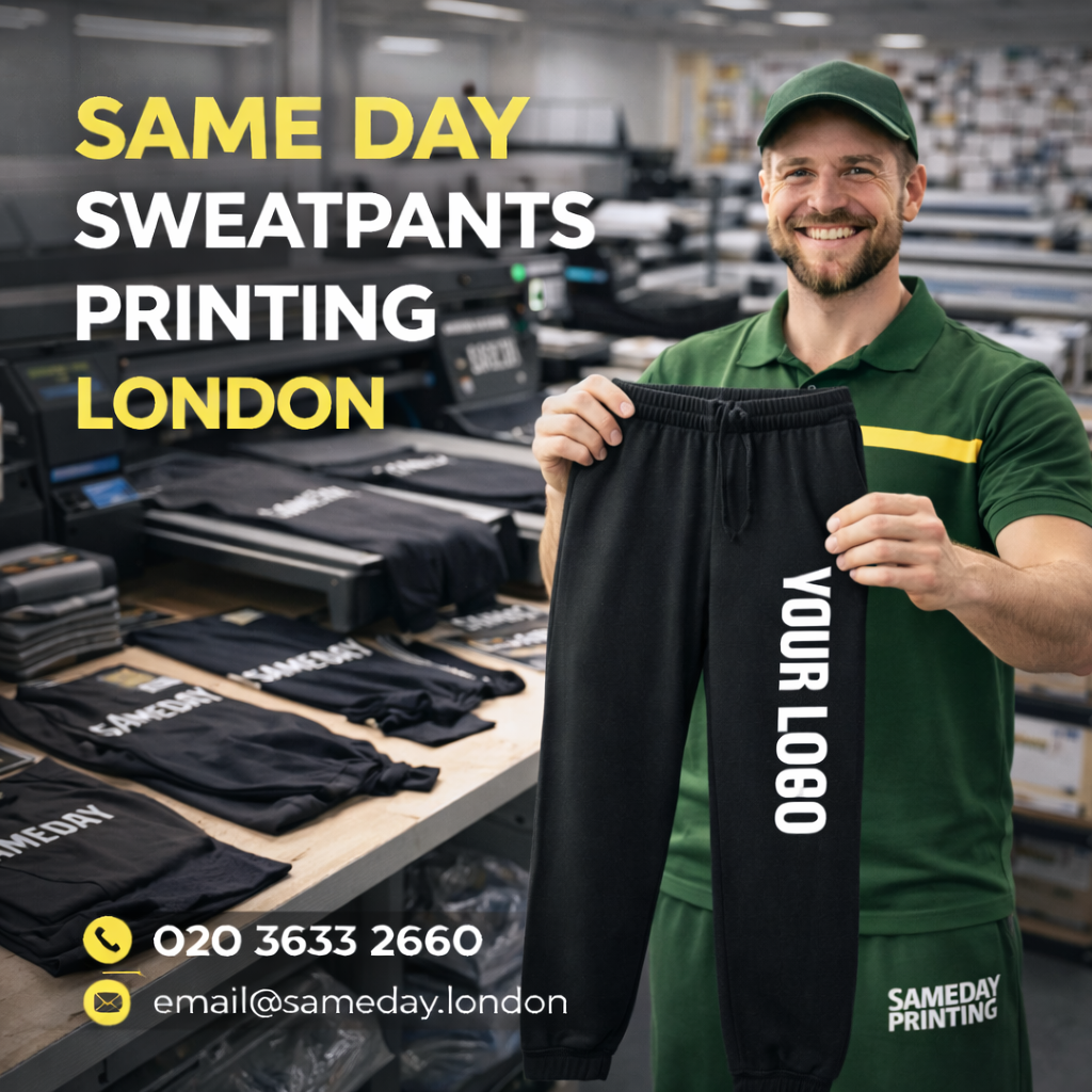 Same Day Sweatpants Printing London