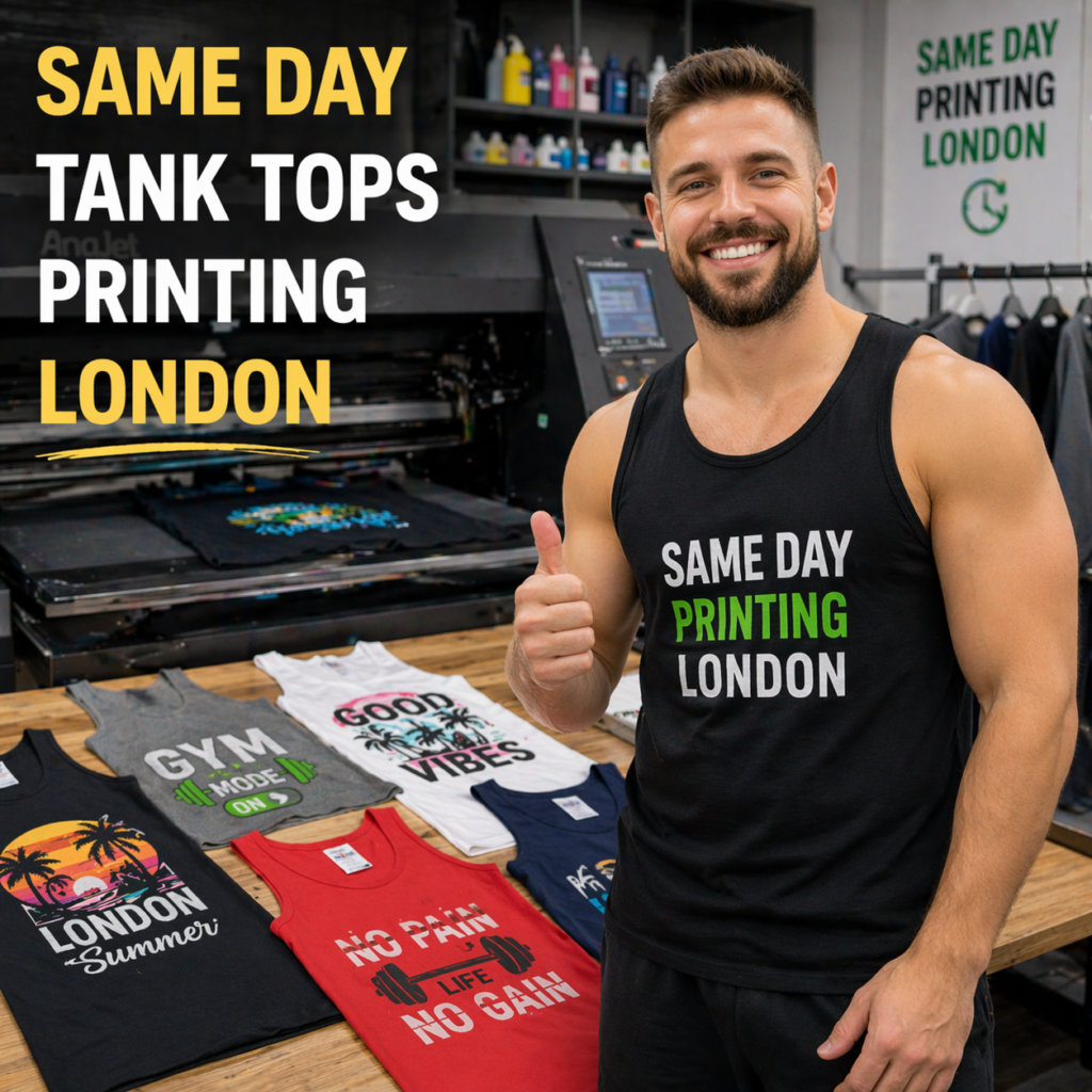 Same Day Tank Tops Printing London
