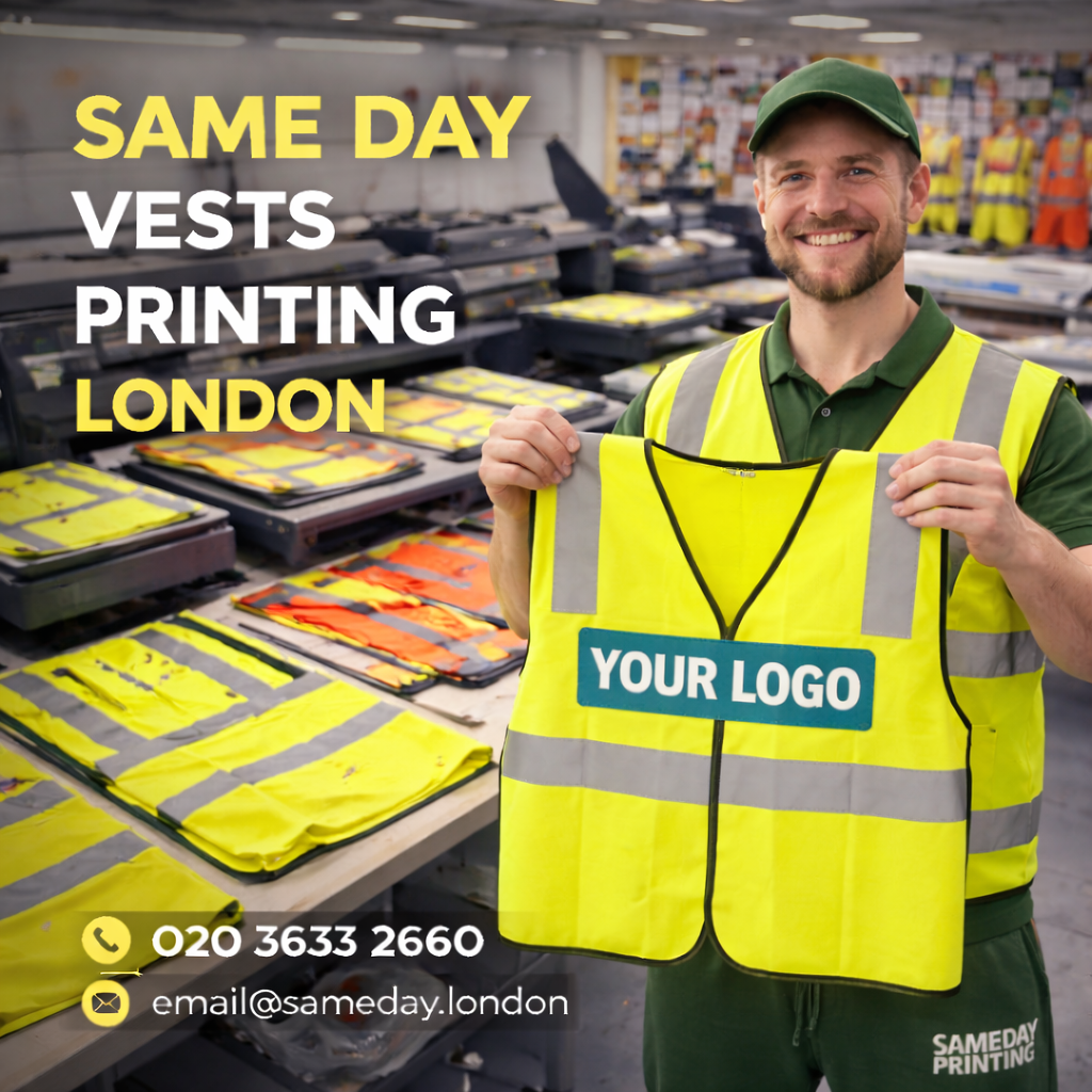 Same Day Vests Printing London