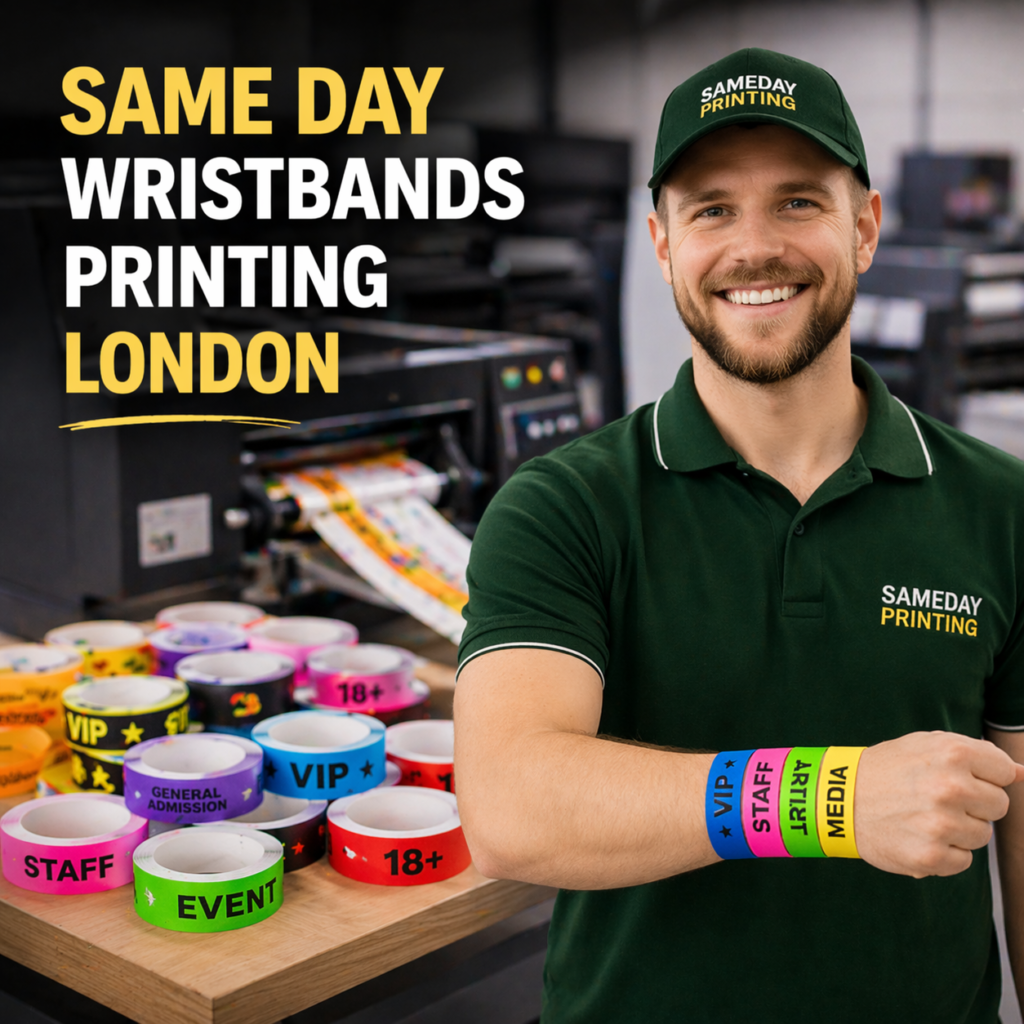 Same Day Wristbands Printing London