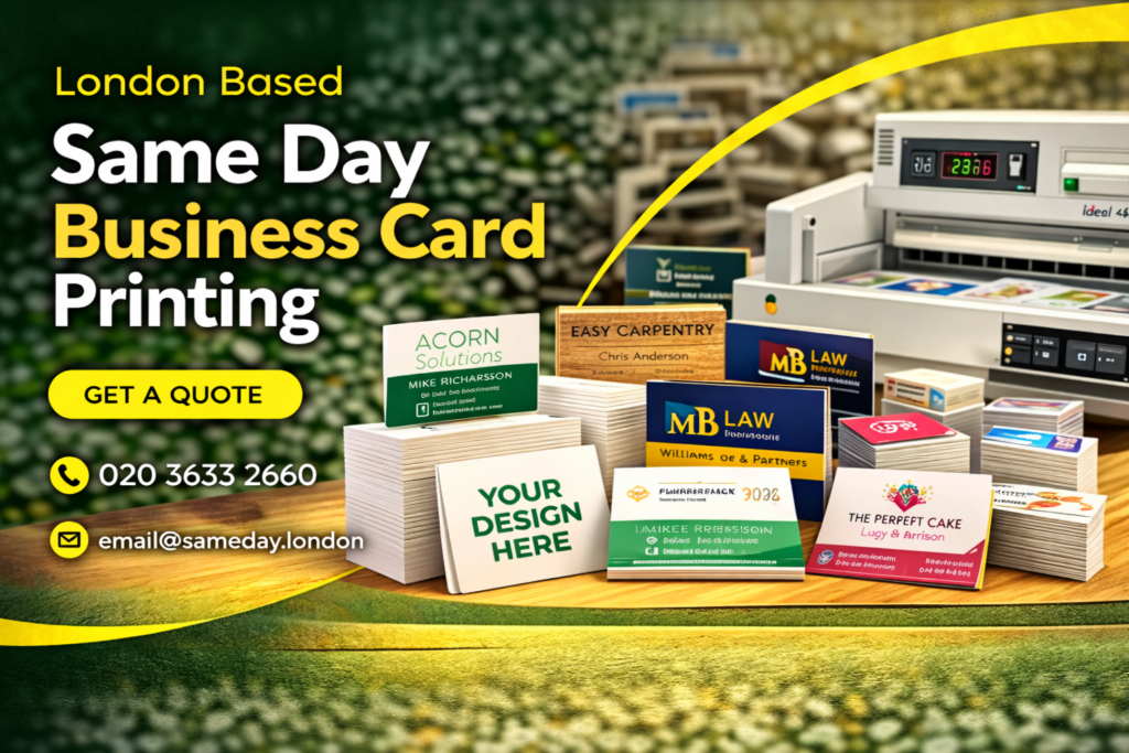 Same day business card printing London