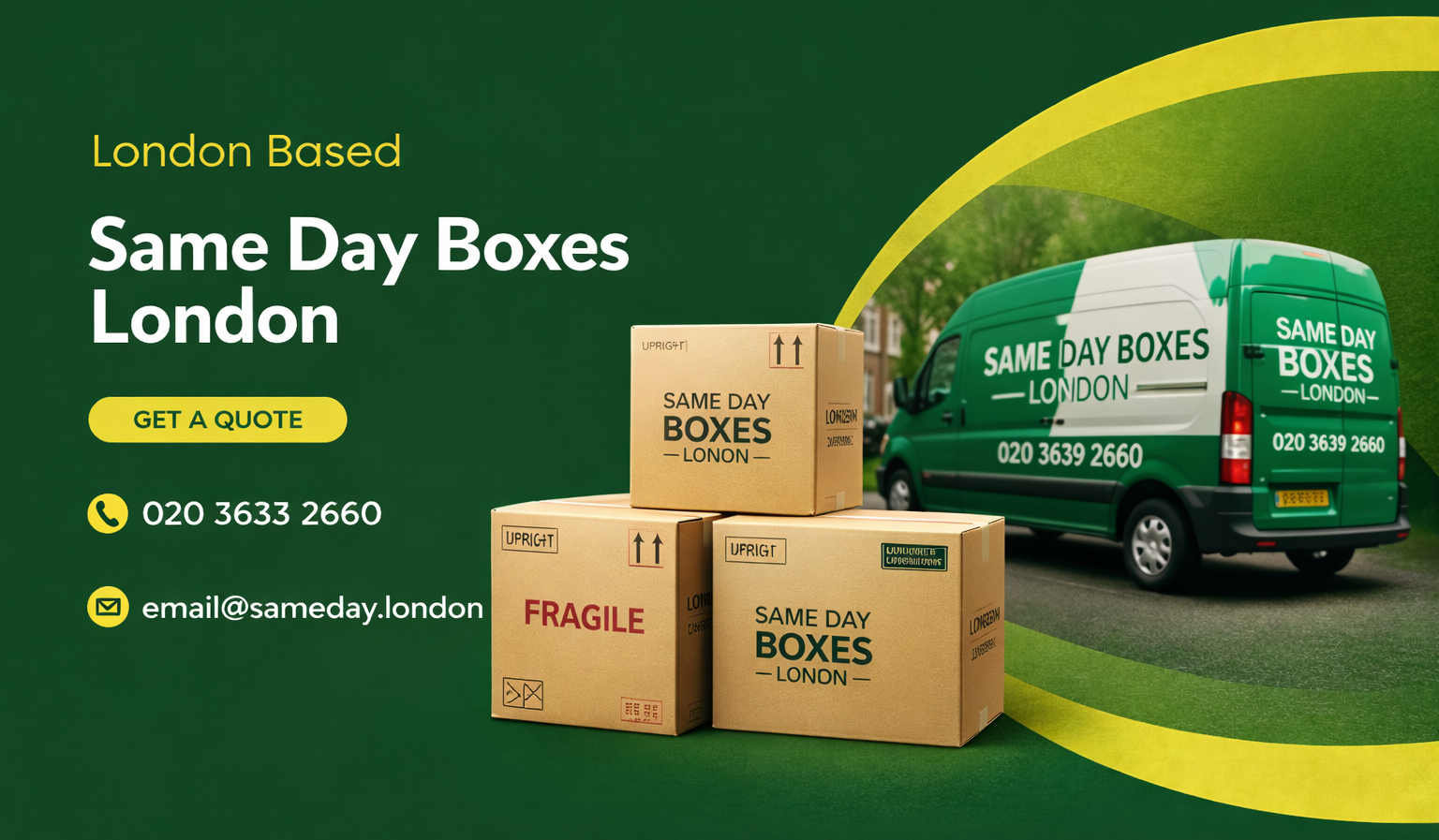 same day boxes London