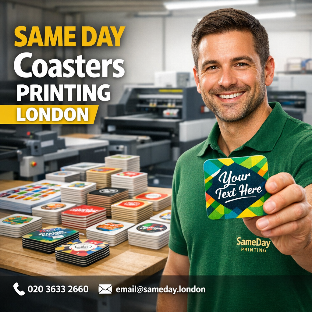 same day coasters printing London