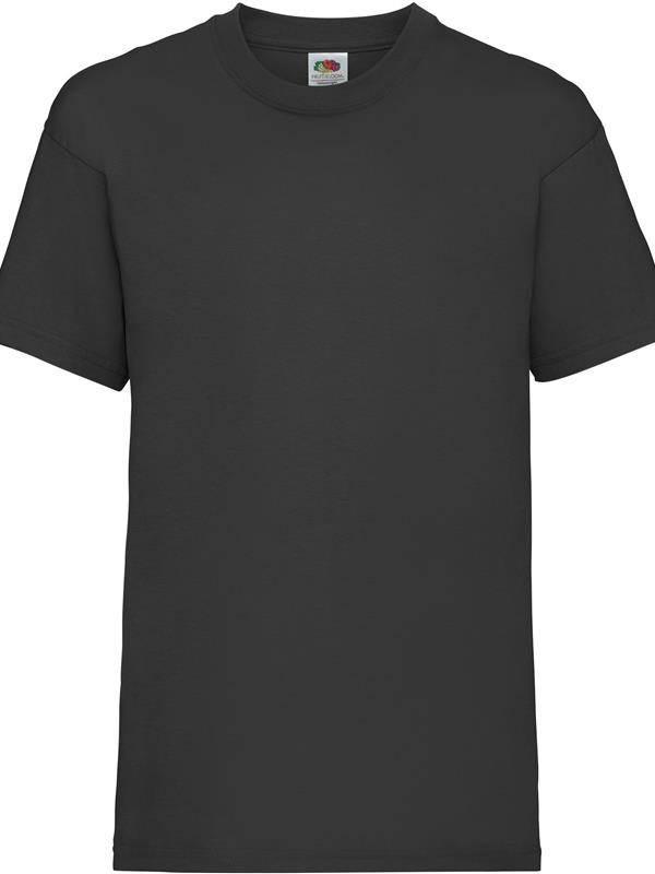 Blank Black Kids T Shirt same day london Fornt side
