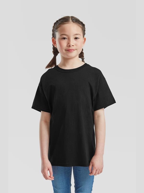 Blank Black Kids T Shirt same day london Fornt