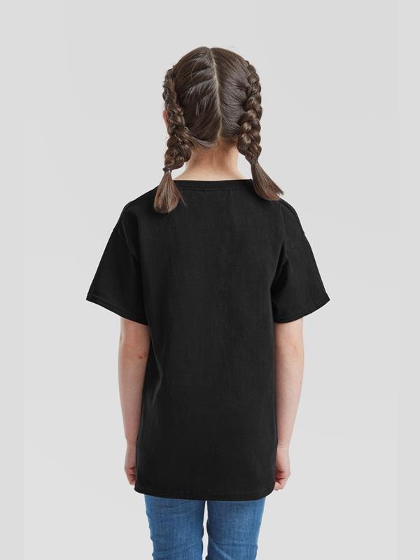 Blank Black Kids T Shirt same day london back